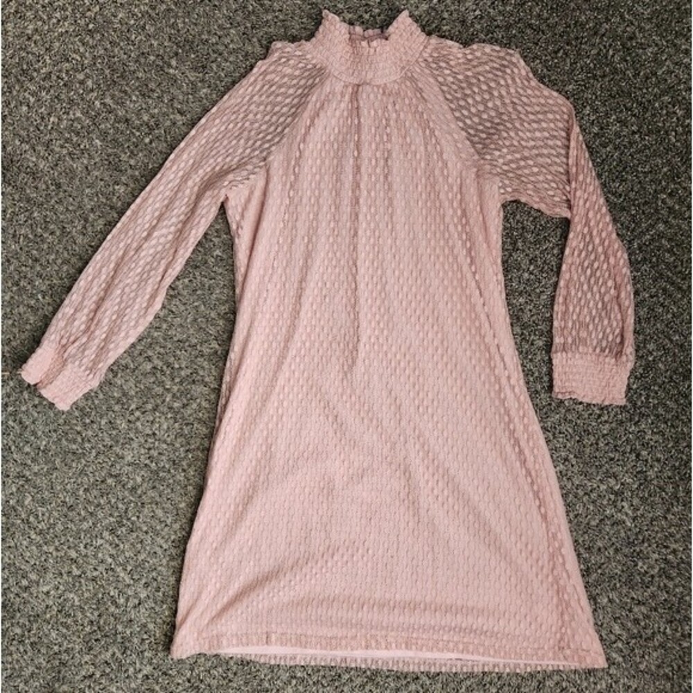 Pastel Pink Lace Dress